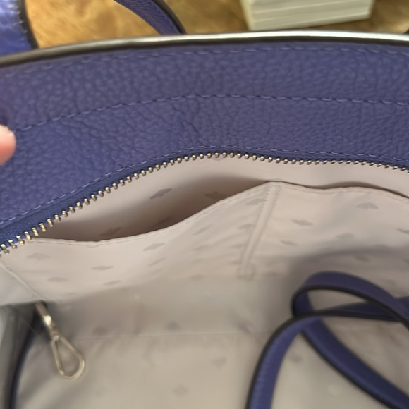 Kate Spade medium top zip satchel WKRU6703 Rowe periwinkle twilight 445 - Picture 12 of 16